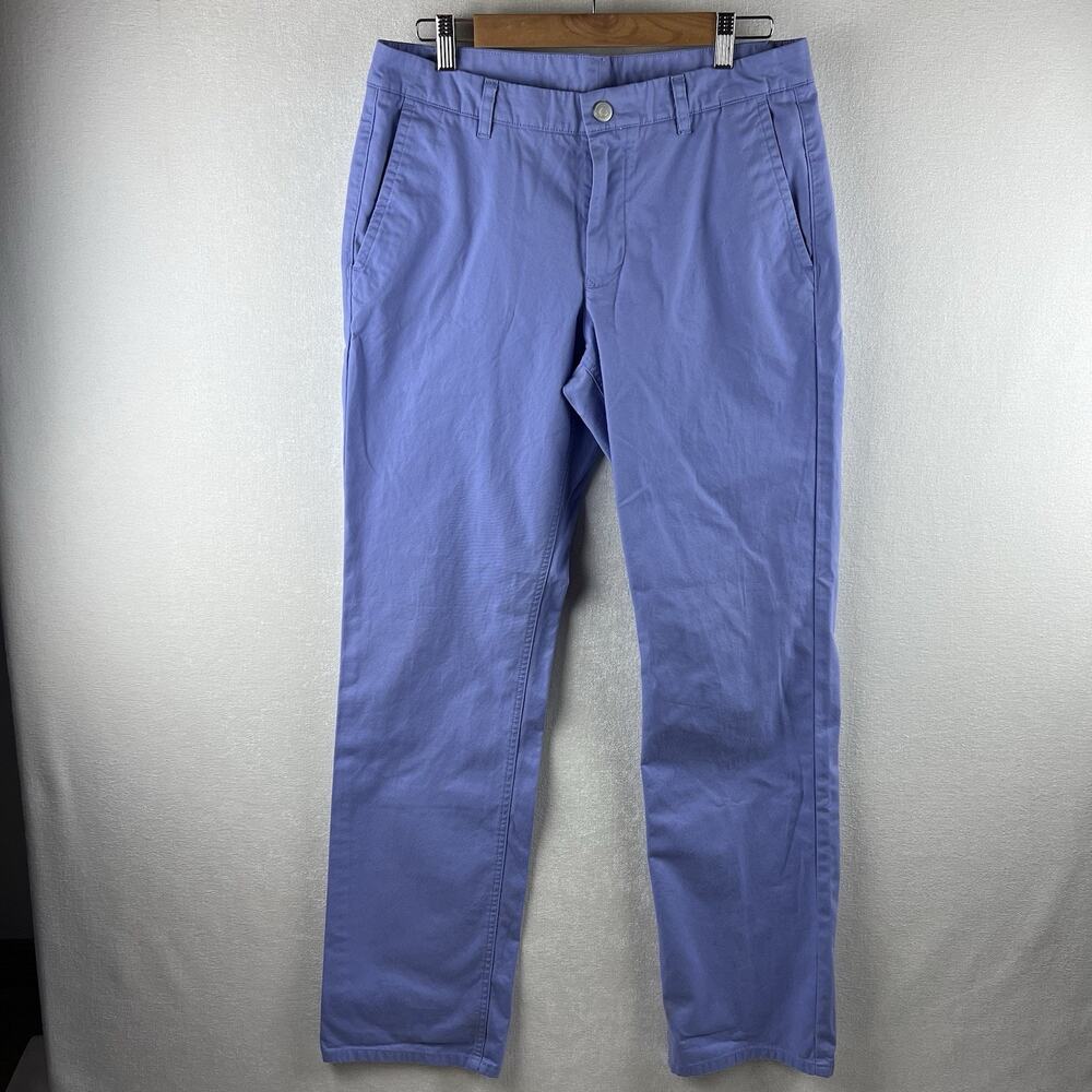 Bonobos Pants Men’s 32x35 Purple Washed Chinos Slacks Khakis Preppy